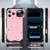 iPhone 18 Pro Max Mecha Magnetic Sliding Camshield Phone Case - Pink
