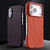 iPhone 18 Pro Max melkco Litchi Texture Magnetic Half Coverage Genuine Leather Phone Case - Dark Green