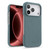iPhone 18 Pro Max melkco Litchi Texture Magnetic Half Coverage Genuine Leather Phone Case - Light Blue