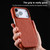 iPhone 18 Pro Max melkco Litchi Texture Magnetic Half Coverage Genuine Leather Phone Case - Light Blue
