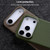 iPhone 18 Pro Max melkco Litchi Texture Magnetic Half Coverage Genuine Leather Phone Case - Light Blue