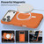 iPhone 18 Pro Max Mocome Plain Magnetic Shockproof Phone Case - Orange