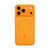 iPhone 18 Pro Max MOFI Minimal Series Frosted Semi-Transparen TPU Phone Case with Lens Film - Orange
