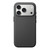 iPhone 18 Pro Max Official Tech Fabric Texture Side-Adhesive TPU Magnetic Phone Case with Camera Button - Black