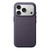 iPhone 18 Pro Max Official Tech Fabric Texture Side-Adhesive TPU Magnetic Phone Case with Camera Button - Purple