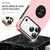 iPhone 18 Pro Max PC + TPU Magnetic Phone Case with Invisible Ring Holder - Rose Gold