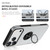 iPhone 18 Pro Max PC + TPU Magnetic Phone Case with Invisible Ring Holder - Silver