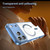 iPhone 18 Pro Max PC Hybrid TPU Airbag Shockproof MagSafe Phone Case - Transparent Blue