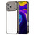 iPhone 18 Pro Max PC Hybrid TPU Airbag Shockproof Phone Case - Transparent Black