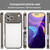 iPhone 18 Pro Max PC Hybrid TPU Airbag Shockproof Phone Case - Transparent Black