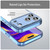 iPhone 18 Pro Max PC Hybrid TPU Airbag Shockproof Phone Case - Transparent Blue