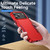 iPhone 18 Pro Max Pioneer Armor Heavy Duty PC + TPU Phone Case - Red+Rose Red