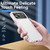 iPhone 18 Pro Max Pioneer Armor Heavy Duty PC + TPU Phone Case - White+Pink