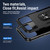 iPhone 18 Pro Max Pioneer Armor Heavy Duty PC + TPU Phone Case with Holder - Black