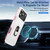 iPhone 18 Pro Max Pioneer Armor Heavy Duty PC + TPU Phone Case with Holder - White+Pink