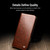 iPhone 18 Pro Max QIALINO Classic Genuine Leather Phone Case - Brown
