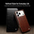 iPhone 18 Pro Max QIALINO Classic Genuine Leather Phone Case - Light Brown