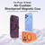 iPhone 18 Pro Max QN2 Skin-Friendly AirBag Magnetic Shockproof Phone Case with 360 Rotation Holder - Dark Blue
