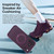 iPhone 18 Pro Max QN2 Skin-Friendly AirBag Magnetic Shockproof Phone Case with 360 Rotation Holder - Purple