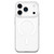 iPhone 18 Pro Max Question Mark Clear PC Magnetic Phone Case - Jasmine White
