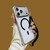 iPhone 18 Pro Max Question Mark Clear PC Magnetic Phone Case with Lanyard - Obsidian Black