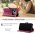 iPhone 18 Pro Max Ring Buckle Rhombic Leather Phone Case - Red