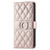 iPhone 18 Pro Max Ring Buckle Rhombic Leather Phone Case - Rose Gold