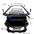 iPhone 18 Pro Max R-JUST Metal + Silicone + Tempered Glass Life Waterproof Phone Case with Holder - Black