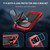 iPhone 18 Pro Max R-JUST Sliding Camera IP54 Life Waterproof Holder Phone Case - Red