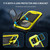iPhone 18 Pro Max R-JUST Sliding Camera IP54 Life Waterproof Holder Phone Case - Yellow