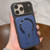 iPhone 18 Pro Max Shockproof Lens Cover Magnetic Phone Case with Hidden Holder - Blue