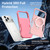 iPhone 18 Pro Max Shockproof Protective TPU Hybrid PC Ring Holder Magnetic Phone Case - Pink