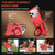 iPhone 18 Pro Max Shockproof Protective TPU Hybrid PC Ring Holder Magnetic Phone Case - Red