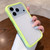 iPhone 18 Pro Max Silicone Frame Bumper Frosted Back Panel Phone Case - Green