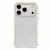 iPhone 18 Pro Max Silicone Frame Bumper Frosted Back Panel Phone Case - White