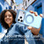 iPhone 18 Pro Max Silicone Magnetic Anti-drop Protective Phone Case with 360 Rotating Holder - Ice Blue