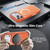 iPhone 18 Pro Max Silicone Magnetic Anti-drop Protective Phone Case with 360 Rotating Holder - Orange
