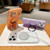 iPhone 18 Pro Max Skin Feel 360 Degrees Rotating Holder PC Hybrid TPU Magnetic Phone Case - Orange