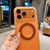 iPhone 18 Pro Max Skin Feel 360 Degrees Rotating Holder PC Hybrid TPU Magnetic Phone Case - Pink