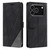 iPhone 18 Pro Max Skin Feel Splicing Leather Phone Case - Black