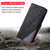 iPhone 18 Pro Max Skin Feel Splicing Leather Phone Case - Black