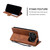 iPhone 18 Pro Max Skin Feel Splicing Leather Phone Case - Brown