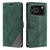 iPhone 18 Pro Max Skin Feel Splicing Leather Phone Case - Green