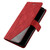 iPhone 18 Pro Max Skin Feel Splicing Leather Phone Case - Red