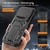 iPhone 18 Pro Max Slid Camera Shield Invisible Holder PC Hybrid TPU Phone Case - Black