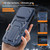 iPhone 18 Pro Max Slid Camera Shield Invisible Holder PC Hybrid TPU Phone Case - Blue