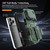 iPhone 18 Pro Max Slid Camera Shield Invisible Holder PC Hybrid TPU Phone Case - Green