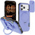 iPhone 18 Pro Max Sliding Camshield Card Slot Magnetic Rotation Holder Phone Case - Light Purple
