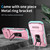 iPhone 18 Pro Max Sliding Camshield Holder Phone Case - Grey Green + Pink