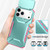 iPhone 18 Pro Max Sliding Camshield Phone Case - Pink + Grey Green